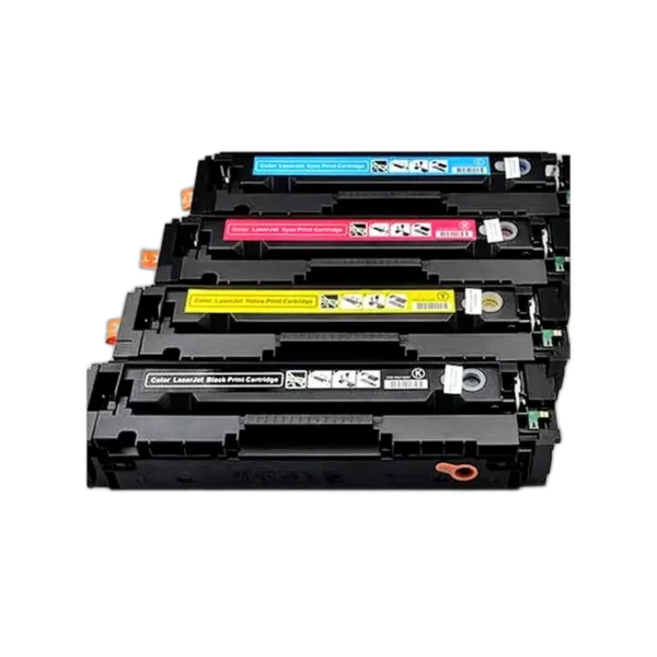 Toner HP 201A CF400 CF401 CF402 CF403 avec 4 couleurs pour imprimantes LaserJet Pro.